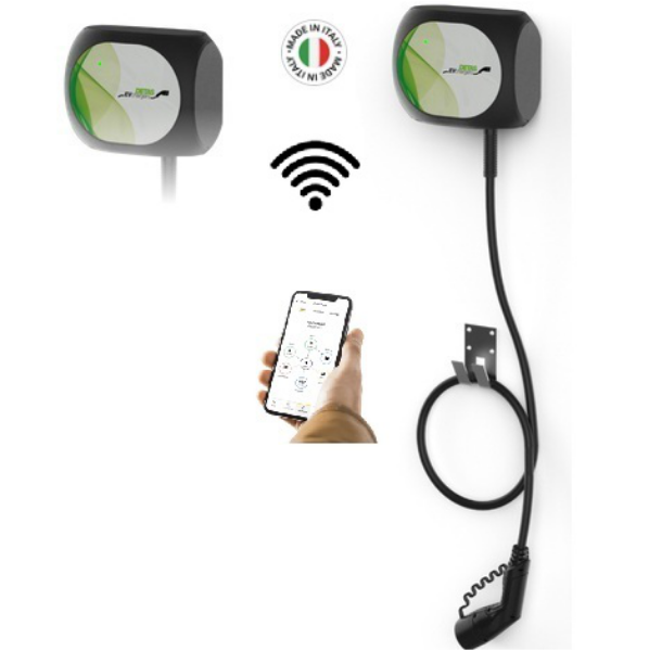 Immagine di Wallbox Prime Combo T2C 1PH Wi-Fi 230Vac 7,4KW 32A con cavo T2